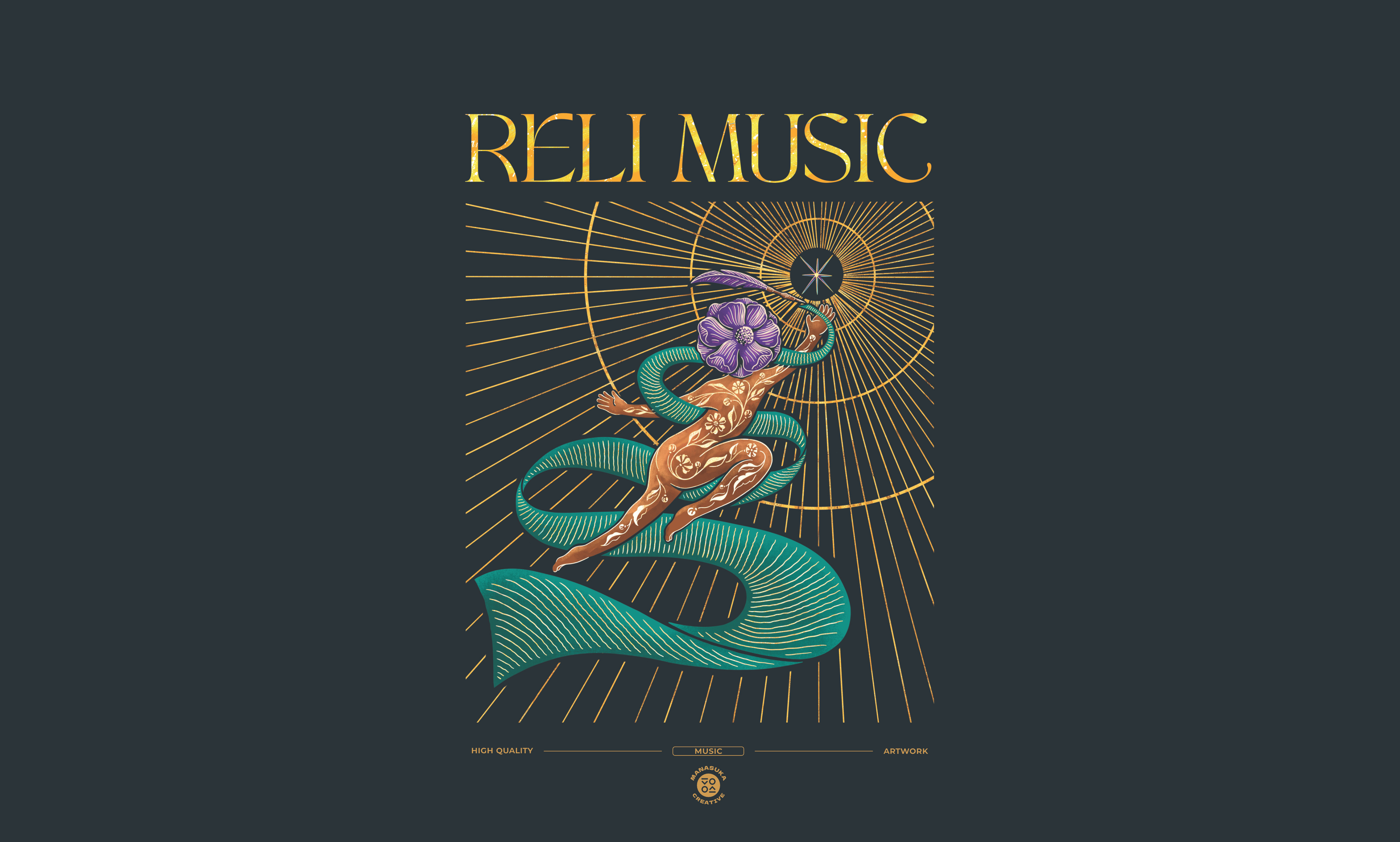 Reli Music art asia botany china classic detailed fantasy flower heritage human illustration japan los angeles luxury music music poster new york seattle traditional usa