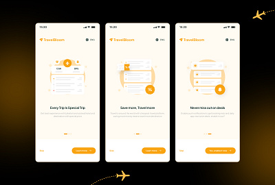 TravelBloom Onboarding adventuredesign appinterface colorfului creativeui dailyui designgoals designinspiration dribbbleshots exploretheworld moderndesign onboardingdesign travelapp travelplanning uichallenge uiuxdesign
