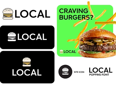 Local Burgers branding graphic design logo