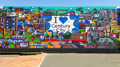 I Love Century City X Mpumelelo Bhengu mural pop culture public art south africa urban