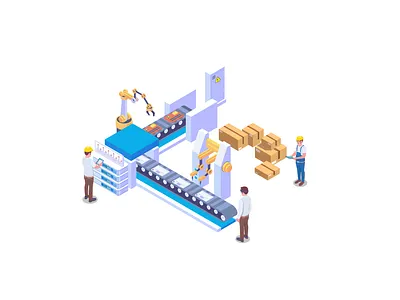 Factory Line Animation animation graphic design motion graphics