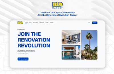 BLDMarketplace: Renovation Redefined Through UI/UX 3d animation contractor bidding graphic design home renovation management real estate platform seamless navigation ui uiux design