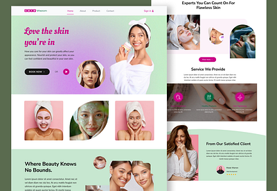 Skin Care - Landing Page beautybranddesign beautywebsite cleanui clienttestimonialsection creativewebdesign elegantui figmadesign interactivedesign landingpagedesign minimalistdesign modernwebdesign pastelcolors responsivedesign selfcarewebsite skincaredesign uiuxdesign userexperiencedesign webdesigndaily webdesigninspiration wellnesswebsite