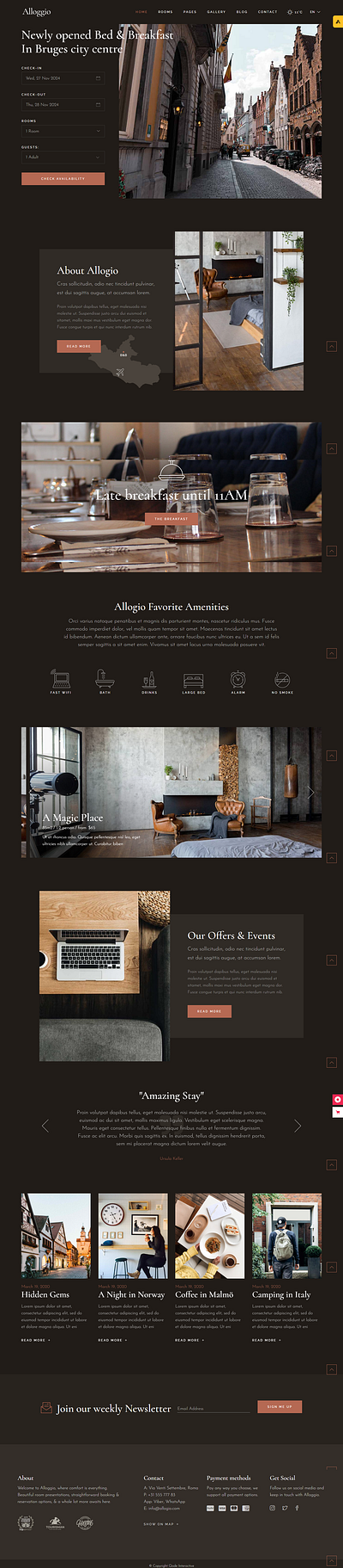 Hotel website with booking hotel website landing page ui website design