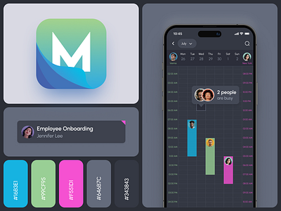 Mana App app calendar iphone mobile schedule ui ux