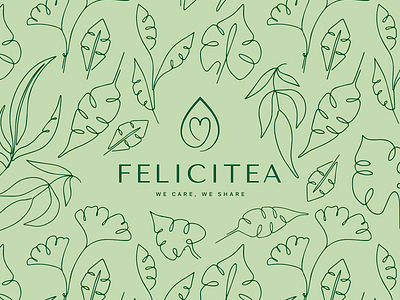 Felicitea - Brand Identity brand identity branding creative logo design drink emblem graphic design illustration label leaves logo logotype matcha modern logo packaging packaging design tea tea branding tea logo tea packaging