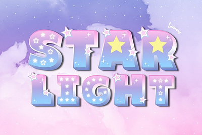 Starlight Y2K Display Font + Bonus circus font cosmos cosmos font cute font display font gradient font light font sign font space star font universe vapor wave vaporwave font y2k font