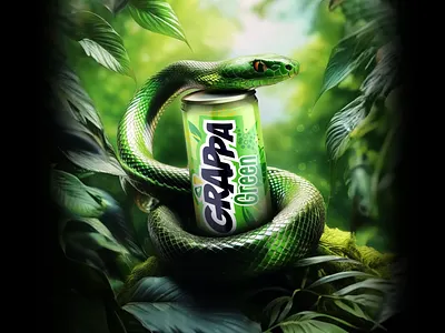 Ice and green - soda - internet 3d ads motion graphics