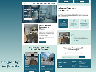 Construction Website design app design construction website ui design uiux website design