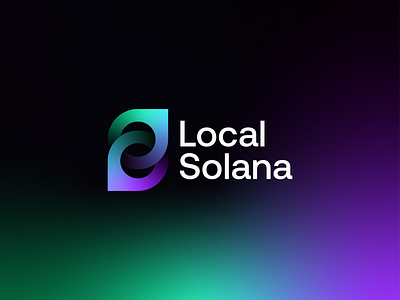 Local Solana - Brand identity blockchain brand identity crypto gradient logo logo design visual identity web3