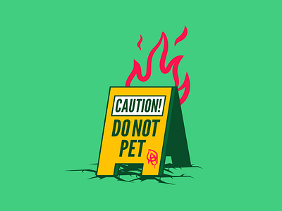 CAUTION! art burger cartoon caution character crocodile design graphic design graphics green identity illustration illustrator pet vector