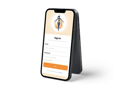 Fitness App - Sign In Page figmadesign fitnessapp learninguiux mobiledesign ui ux