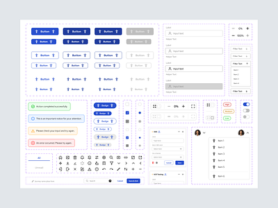 Marketing Automation - Components branding components design design system fabulo figma library system design ui ui design ux