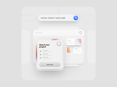 Web Design [ ⚡ A.I ] ai bento bento pro clean component composition illustration minimal tranmautritam ui design ui8 web design