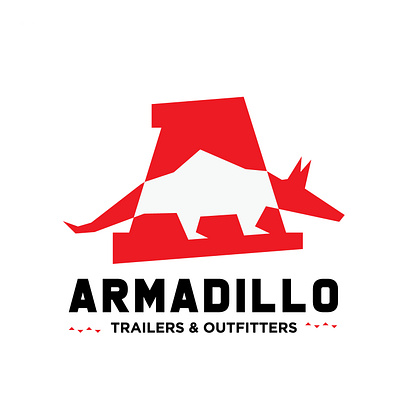 ARMADILLO TRAILERS & OUTFITTERS adventure armadillo armadillo logo brand designer branding camp camper camping graphic designer icon logo logo designer logo ideas logo maker logos outdoors