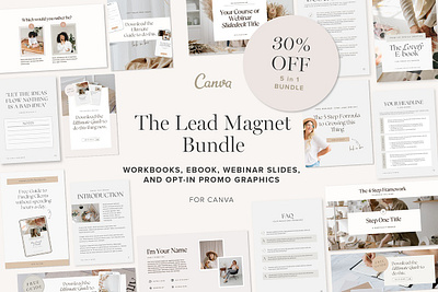 Lead Magnet Template Bundle ebook template ebook template canva lead magnet bundle lead magnet canva lead magnet design lead magnet template lead magnet template bundle opt in freebie opt in freebie template opt in marketing webinar presentation webinar slide deck webinar template webinar workbook workbook template workbook template canva