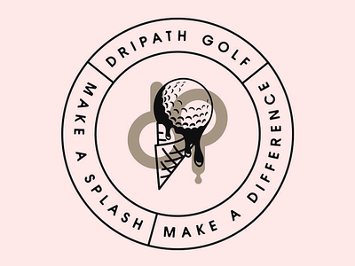 Dripath - Golf Brand Identity athlete branding clean design emblem golf golf ball golf brand identity golf club golf identity golfer graphic design identity landscape logo logo design logotype nature sport typography