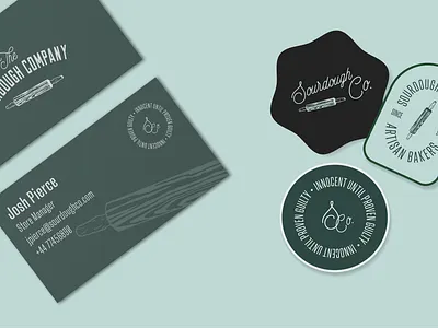 The Sourdough Company bakery baking brand design branding bread business cards illustration logo sourdough sourdough bread sourdough company stickers vintage vintage branding vintage design vintage stickers visual identity