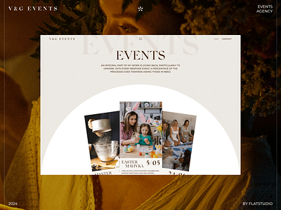 V&G Events: Events Desktop agency animation clean design desktop events interaction interface ligth minimalism modern motion motion design promo ui uiux ux web website