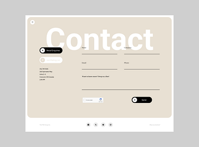 Contact page design call to action clean ui contact form contact page design contact us page creative concept custom design elegant ui form design interactive design interactive ui minimalist design modern web design professional design responsive layout sleek design ui design user friendly ui uxui concept web design inspiration