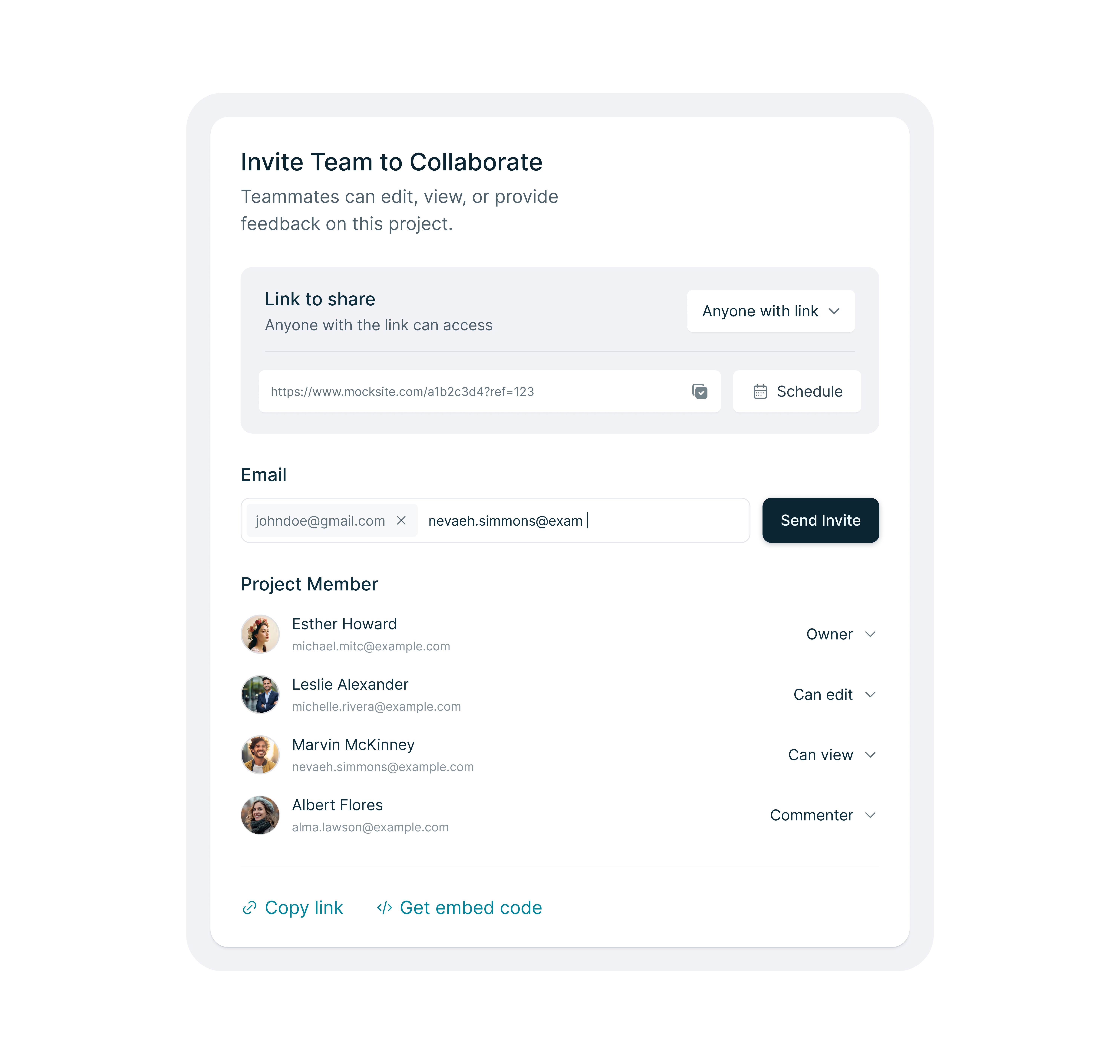 Invite Modal app branding component design figma graphic design illustration invite logo modal ui ux website