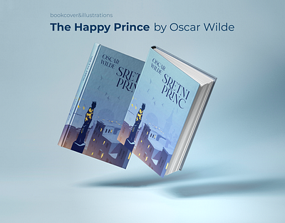 The Happy Prince by Oscar Wilde book bookcover design graphic design illustration