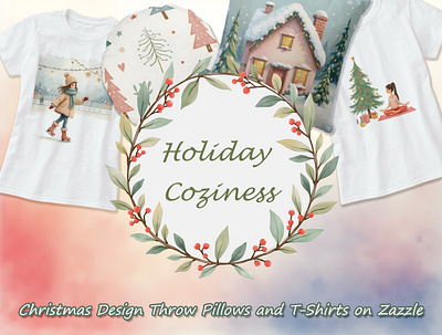 Christmas Product Designs on Zazzle Store brand identity branding card design design graphic design identity illustration label label design logo logo design mug design pillow design sticker design t shirt design zazzle zazzle items