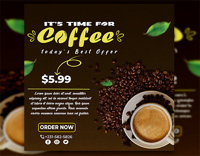 Coffee Social media designs branding design graphic design illustration instagram socialmediadesign socialmediapost visualidentiy