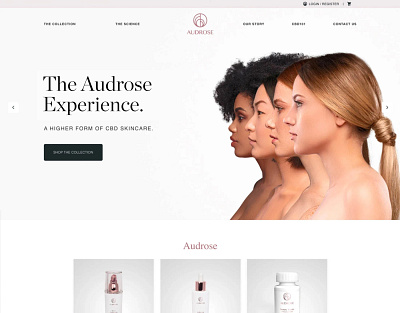 Audrose Ecommerce Website Design & Development branding design illustration logo ui ux webdesign website website design