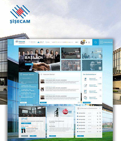 Şişecam - Intranet intranet sharepoint ui