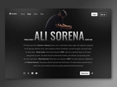 Blog Post - Dailu UI - 35 035 ali sorena blog blogpost card daily ui 035 daily ui challenge design drop shadow persian rap rap sorena ui ui ux design ux web website