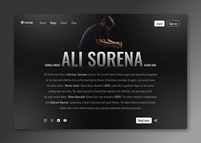 Blog Post - Dailu UI - 35 035 ali sorena blog blogpost card daily ui 035 daily ui challenge design drop shadow persian rap rap sorena ui ui ux design ux web website