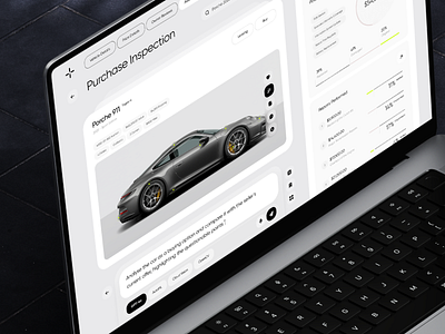 AI Car Inspection SaaS Dashboard ai app assistant auto car crm dashboard design interface product saas service ui ux vehicle web