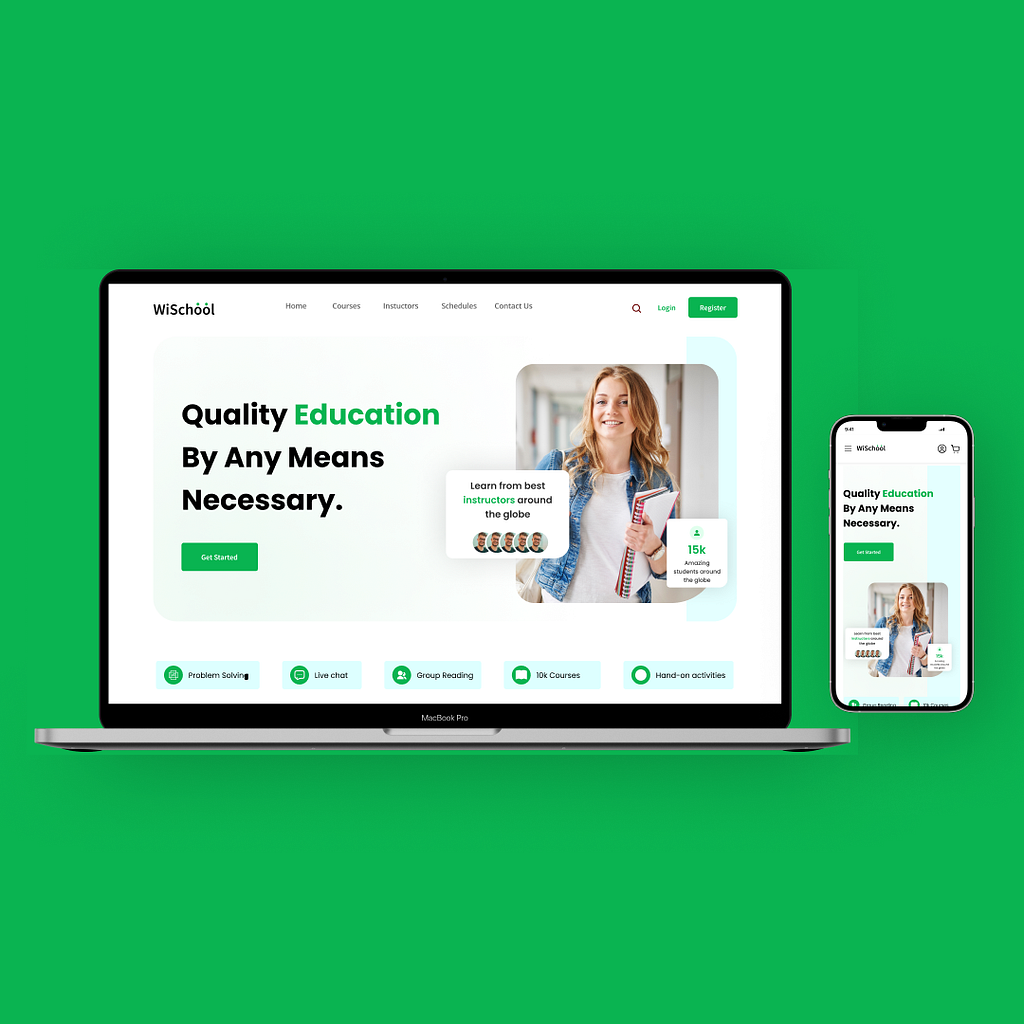 Example of Website UI/UX Design In Figma 
