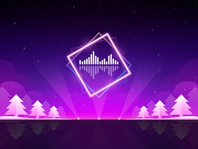 Beat Smash 3D: Home BG 2 background christmas design game game background game illustration illustration music music game music wave neon neon style piano game ui xmas