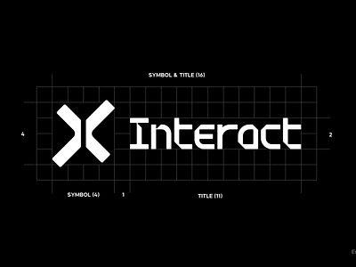 X interact branding logo