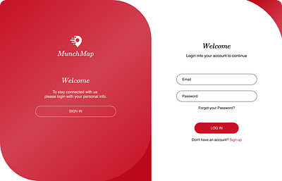 Login page design branding motion graphics ui