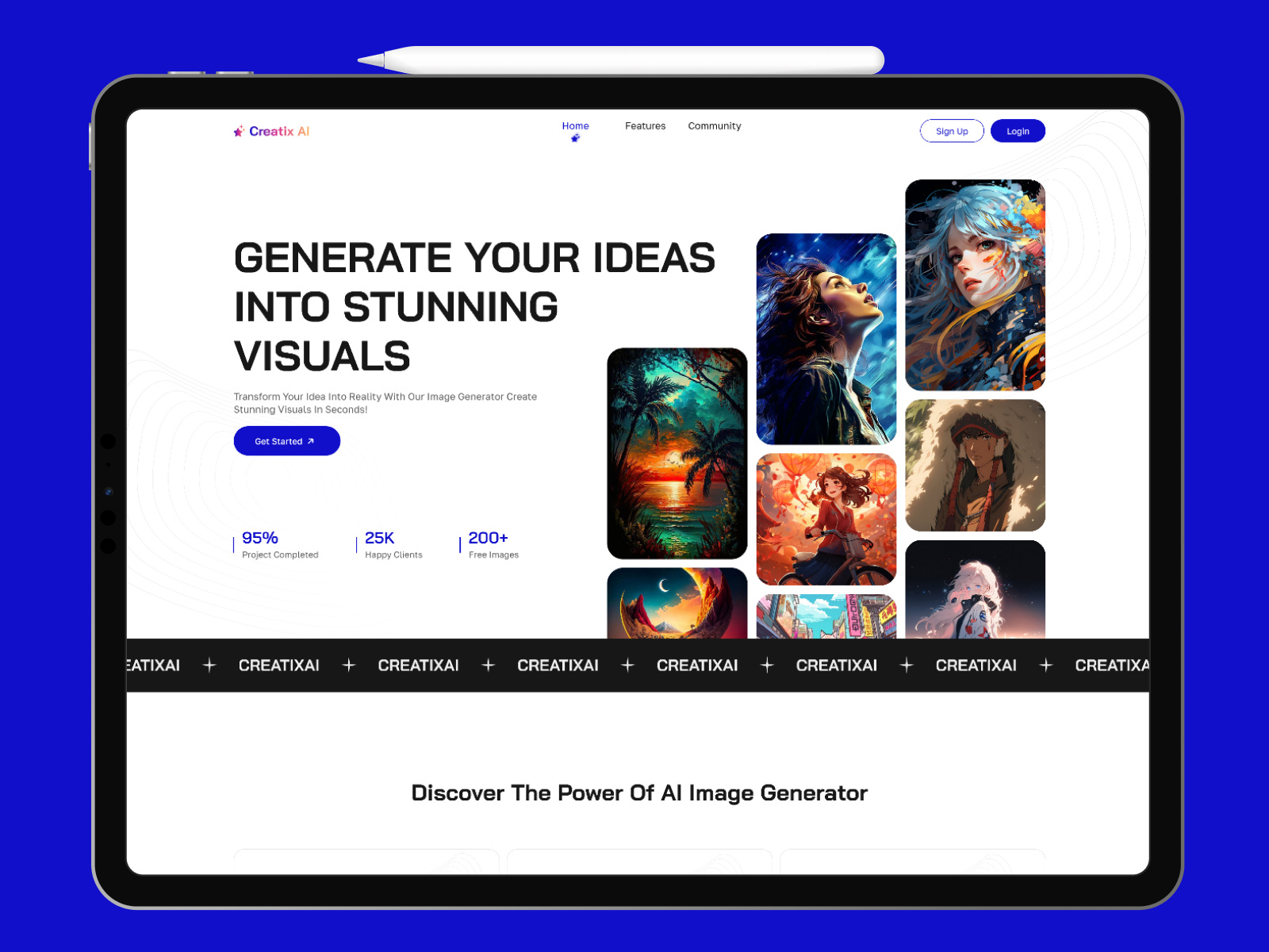 Example service media