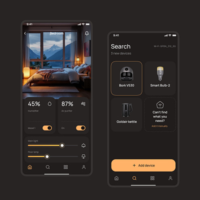 Smart Home App app concept design figma mobile smarthome smarthomeapp ui ux