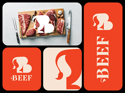 BEEF 2024 logo beef logo branding food logo graphic design logo logo trend