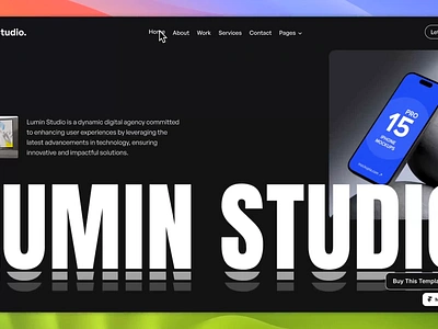 Lumin Creative Agency Website Template agency branding creative creative agency design digital agency framer template illustration minimal modern template ui ux webflow template website website template wed design