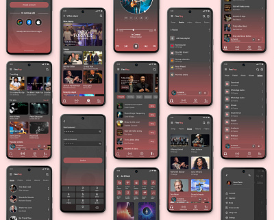 FlexPlay All-in-One Music and Karaoke App app design karaoke app logo mobile app music app product design social media app ui uiux uiux design user experience