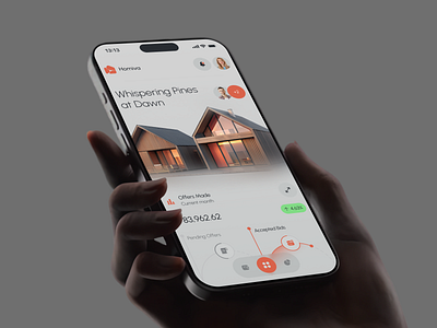 Homiva - Real Estate Mobile App ai app app design crm dashboard design estate home interface mobile product real estate saas service ui ux web