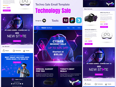 Technology Sale Email Design design email email design sale technology ui uiux ux web webdesign