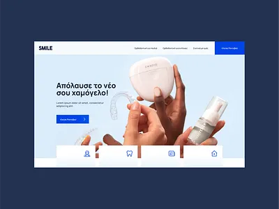 Orthodontic website design ui