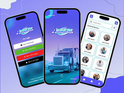 Truck It - Logistics App UI Design app design app prototype app screen mobile app prototype ui ui design