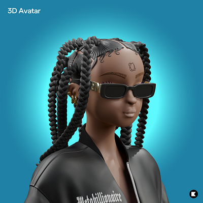 Stylised 3D Avatar 3d animation avatar branding graphic design marketing motion graphics