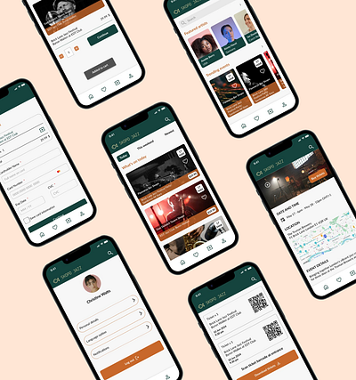 SKOPO - Jazz Events App branding ui ux