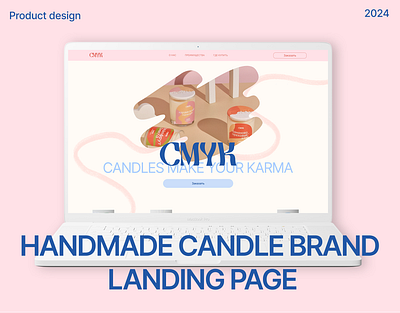 Handmade candle brand landing page figma landing product design ui ux web