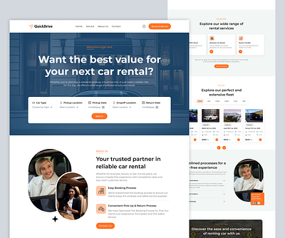 Car Booking Website UI Design car book website car booking website car booking website ui design ui ui design uiux uiux design ux design